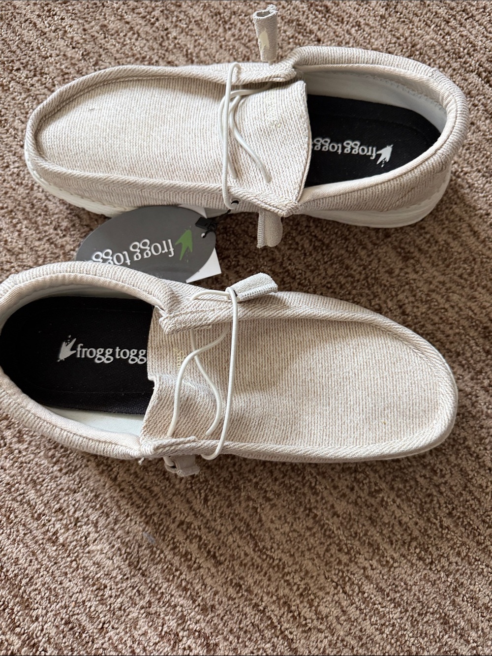 Frogg Toggs Women's Natural Canvas Slip-On Loafers